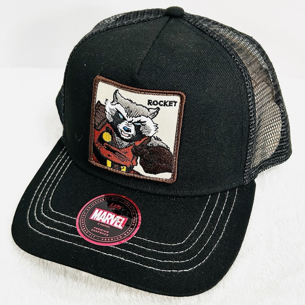 Rocket‎ Guardians of the Galaxy Marvel Retro A-Frame Hat Cap Snapback Adjustable